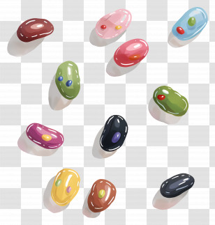 Jelly Beans - Colorful Jelly Beans Transparent PNG