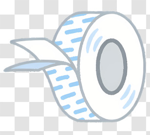 Icon - White Adhesive Tape Roll Illustration Transparent PNG