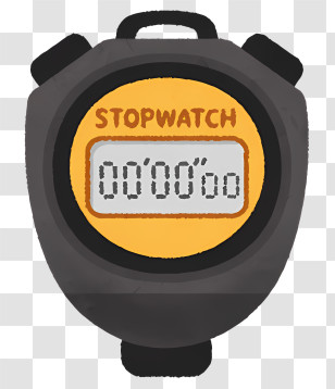 Sport Elements - Digital Stopwatch Timer Design Transparent PNG