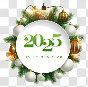 2025 New Year - 2025 Happy New Year Celebration Transparent PNG