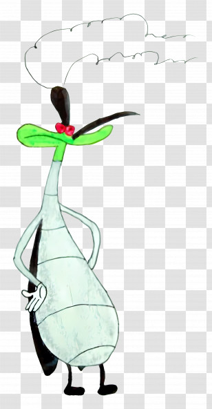 Oggy And The Cockroaches - Cartoon Insect With Antennae Transparent PNG