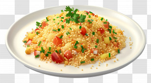 African Food - Couscous Salad With Vegetables Transparent PNG