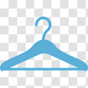 Clothes Hanger - Blue Clothes Hanger Illustration Transparent PNG