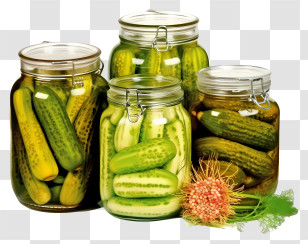 Hand Drawn Pickles - Jars Of Homemade Pickles Transparent PNG