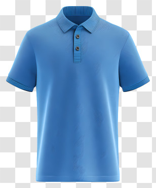 Blue Polo Shirt - Blue Polo Shirt With Collar Transparent PNG