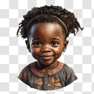 International Day Of The African Child
 - Smiling Girl With Curly Hair Transparent PNG