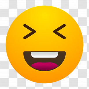Laugh Emoji - Laughing Emoji Illustration Transparent PNG
