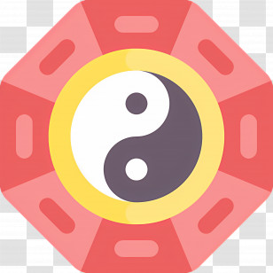 Yin Yang - Yin Yang Symbol In Vibrant Design Transparent PNG