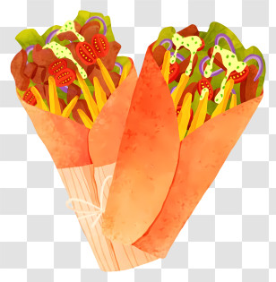 Shawarma Wrap - Tasty Kebab Wraps Transparent PNG