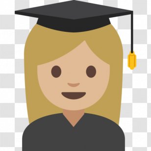 Square Academic Cap Emoji Graduation Ceremony Emoticon Clip Art - Smile Transparent PNG