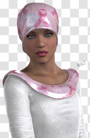 Beanie Sun Hat Knit Cap Pink M - Cancer Survivor Transparent PNG