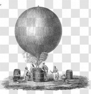 Engineering Drawing Technical Illustration Hot Air Balloon - Monochrome Photography Transparent PNG