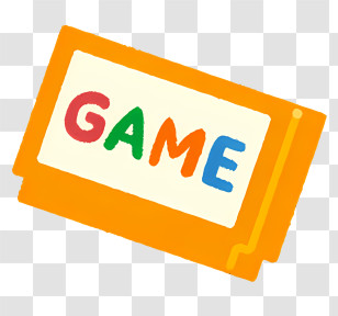 Game - Colorful Game Cartridge Transparent PNG