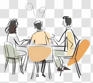 Business Meeting - People In A Meeting Transparent PNG