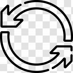Circular Arrow - Circular Arrows Symbolizing Cycle Or Refresh Transparent PNG