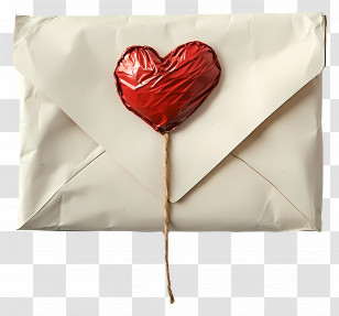 Love Mail - Heart Envelope With Love Letter Transparent PNG