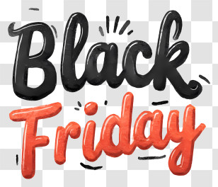 Black Friday - Black Friday Sale Text Transparent PNG