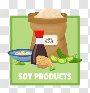 Bean Day - Various Soy Products And Ingredients Transparent PNG