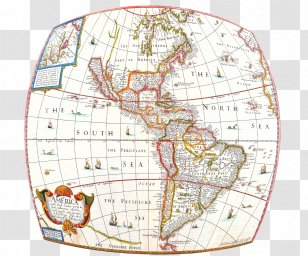 Americas Map Printing Canvas Print Art - World Transparent PNG