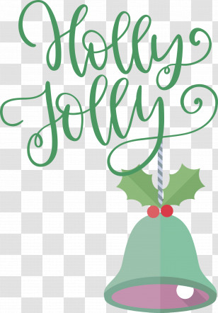 Holly Jolly Christmas Transparent PNG
