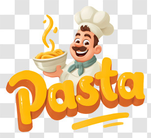 Pasta Logo - Pasta Chef Restaurant Logo Transparent PNG
