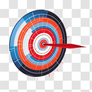Target - Target With Arrow In Bullseye Transparent PNG