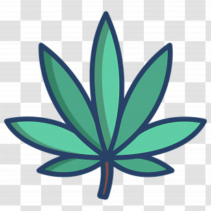 Cannabis Leaf - Green Cannabis Leaf Illustration Transparent PNG