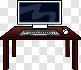 Computer Desk Furniture Office Transparent PNG