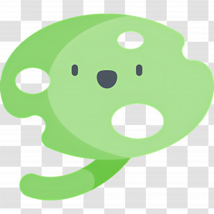 Lotus Leaf - Cute Green Leaf Cartoon Transparent PNG