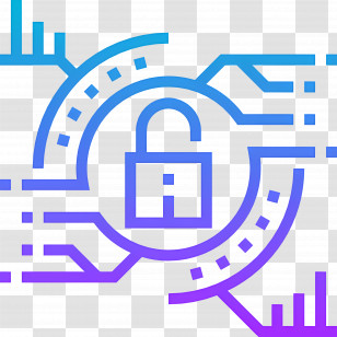 Cybersecurity - Abstract Cybersecurity Lock Symbol Transparent PNG