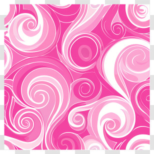 Pink Background - Pink Swirl Pattern Transparent PNG