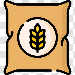 Seed Bag - Grain Sack With Wheat Symbol Transparent PNG
