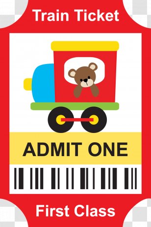 Train Ticket Wedding Invitation Birthday Party - Transport Transparent PNG