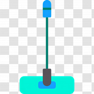 Cleaning Mop - Blue Mop For Household Cleaning Transparent PNG