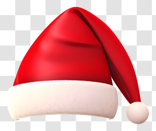 Santa Claus Hat - Red And White Santa Claus Hat For Christmas Transparent PNG