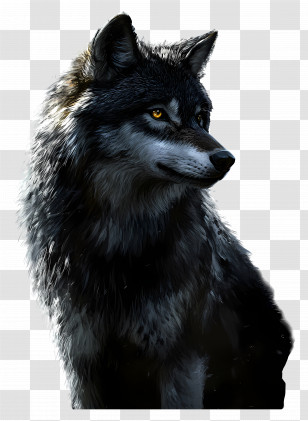 Fantasy Wolf - Wolf Cartoon Illustration Transparent PNG