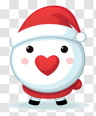 Cartoon Snowman - Cute Santa Character Transparent PNG