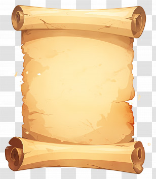 Vintage Paper Roll - Vintage Parchment Scroll Illustration Transparent PNG