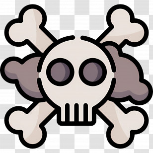 Poison Symbol - Skull And Crossbones Symbol Transparent PNG