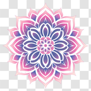 Pink Mandala - Beautiful Pink Mandala Design Transparent PNG