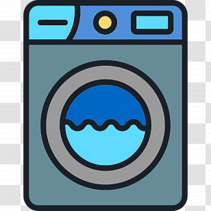 Clothes Washer - Cartoon Washing Machine Illustration Transparent PNG