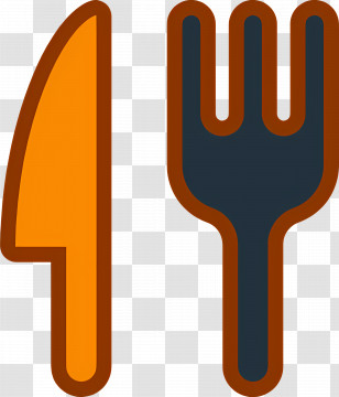 Fork And Knife - Knife And Fork Icon Representing Dining Transparent PNG
