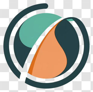 Logo Design - Modern Abstract Globe Design Transparent PNG