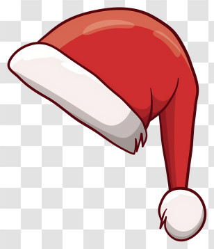 Santa Hat - Classic Red And White Santa Hat Transparent PNG
