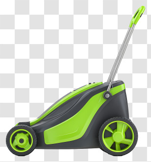 Modern Lawn Mower - Green Lawn Mower Transparent PNG