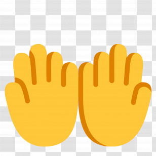 Palms Up Together Emoji - Raised Hands Emoji Transparent PNG