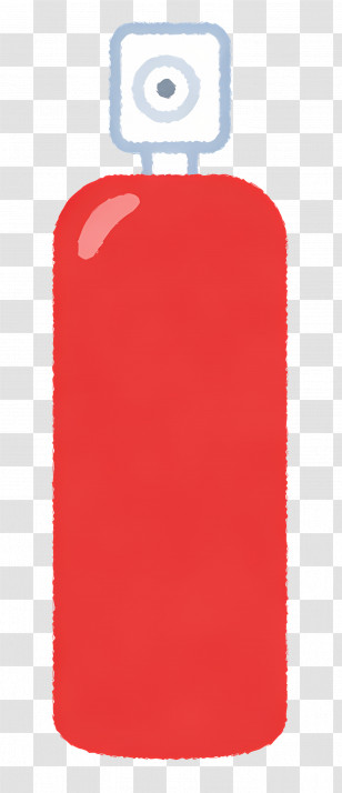 Spray - Red Gas Cylinder Transparent PNG