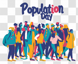 World Population Day - Population Day Celebration Transparent PNG
