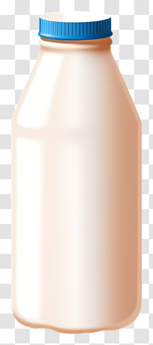 Plastic Jar - Cream-Colored Plastic Milk Bottle Design Transparent PNG