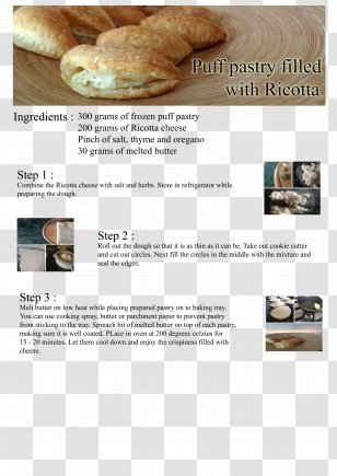 Brochure Recipe - Design Transparent PNG